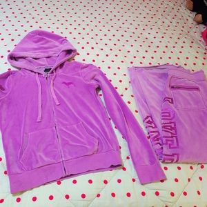 Vintage VS PINK velvet suit